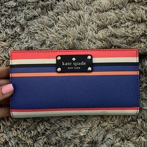Kate Spade striped wallet